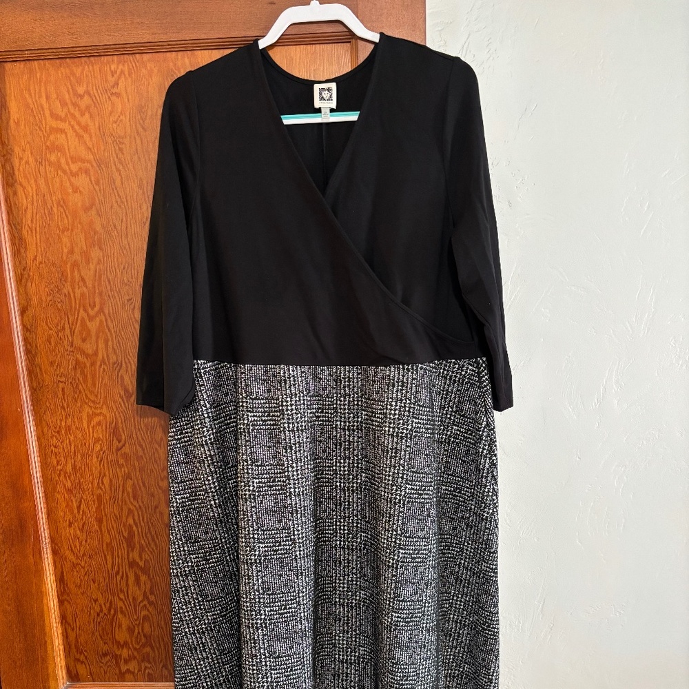 Black Dress with Overlay Top and Tweek-like bottom